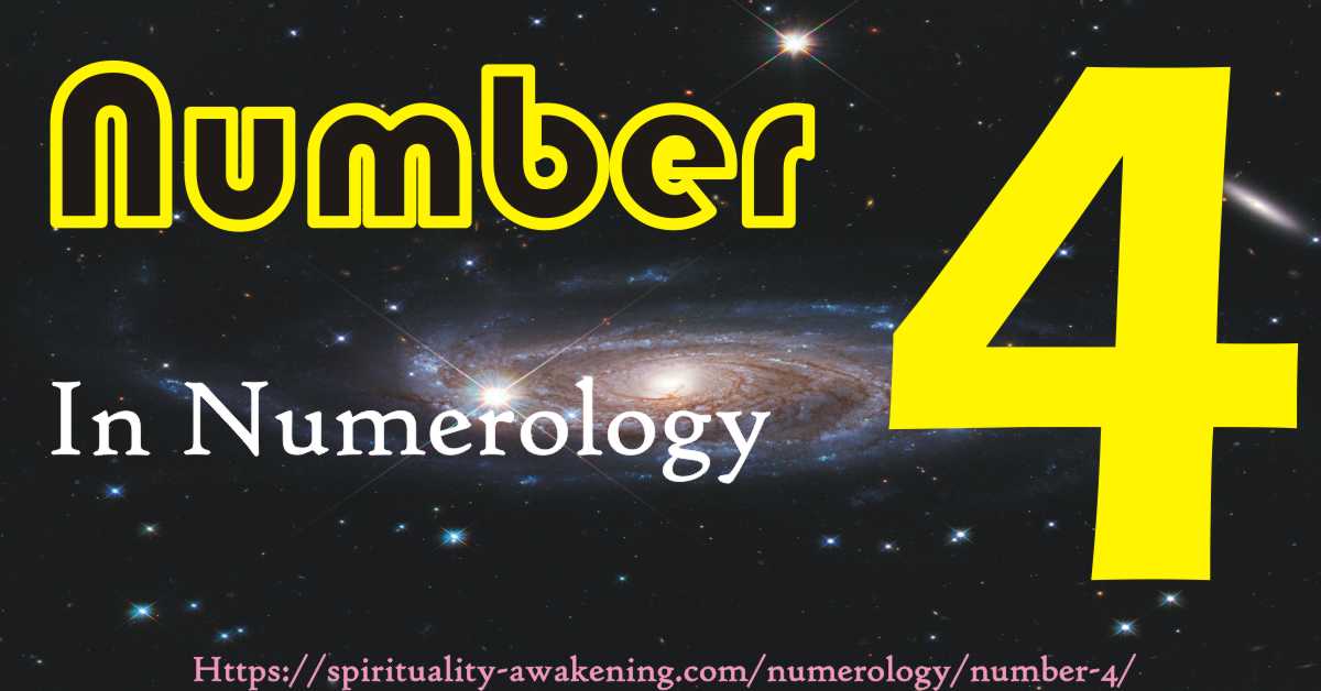 number 4 in numerology